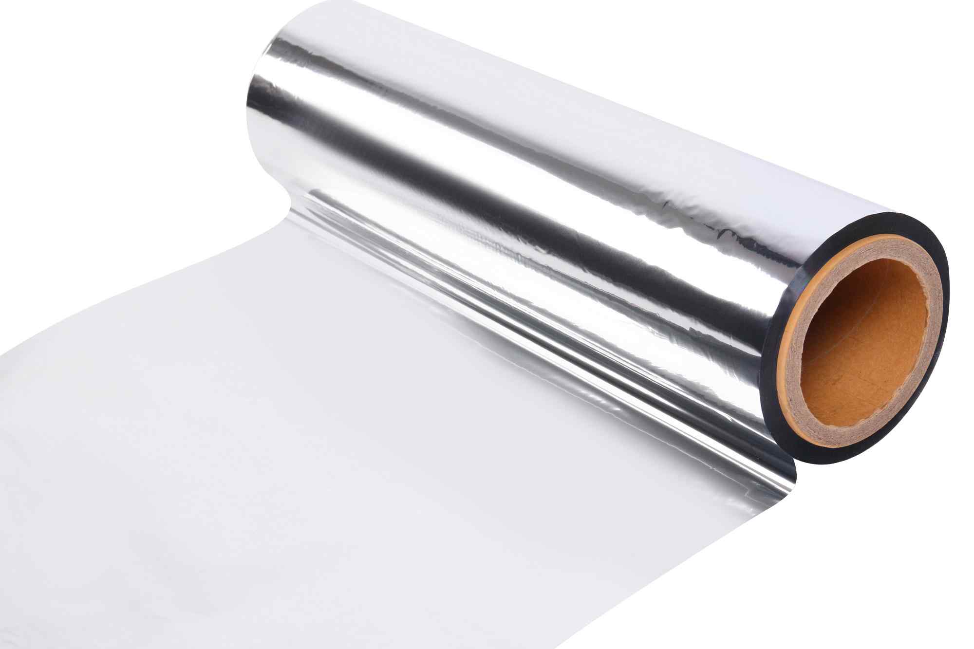 Пленка для термоламинирования ПЭТ серебристая металлизированная